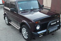 Lada Niva und Urban 1977- Frontbügel QT006 Schwarz (Edelstahl) Foto 1