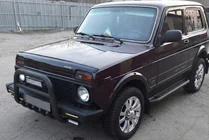 Lada Niva und Urban 1977- Frontbügel QT006 Schwarz (Edelstahl) Foto 2