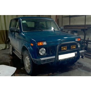 Frontbügel QT006 Schwarz (Edelstahl) Lada Niva та Urban 1977- Foto 4