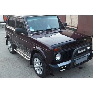 Frontbügel QT006 Schwarz (Edelstahl) Lada Niva та Urban 1977- Foto 1