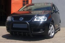 Volkswagen Touran 2003-2010 Frontbügel QT006 Schwarz (Edelstahl) Foto 2