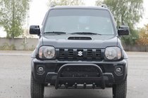 Suzuki Jimny 1998-2018 Frontbügel QT006 Schwarz (Edelstahl) Foto 1
