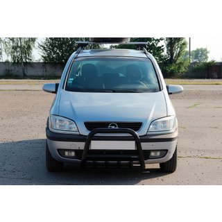 Frontbügel QT006 Schwarz (Edelstahl) Opel Zafira A 1998-2005 Foto 1