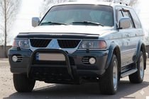 Mitsubishi Pajero Sport 1996-2007 Frontbügel QT006 Schwarz (Edelstahl) Foto 3