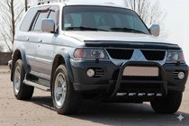 Mitsubishi Pajero Sport 1996-2007 Frontbügel QT006 Schwarz (Edelstahl) Foto 2