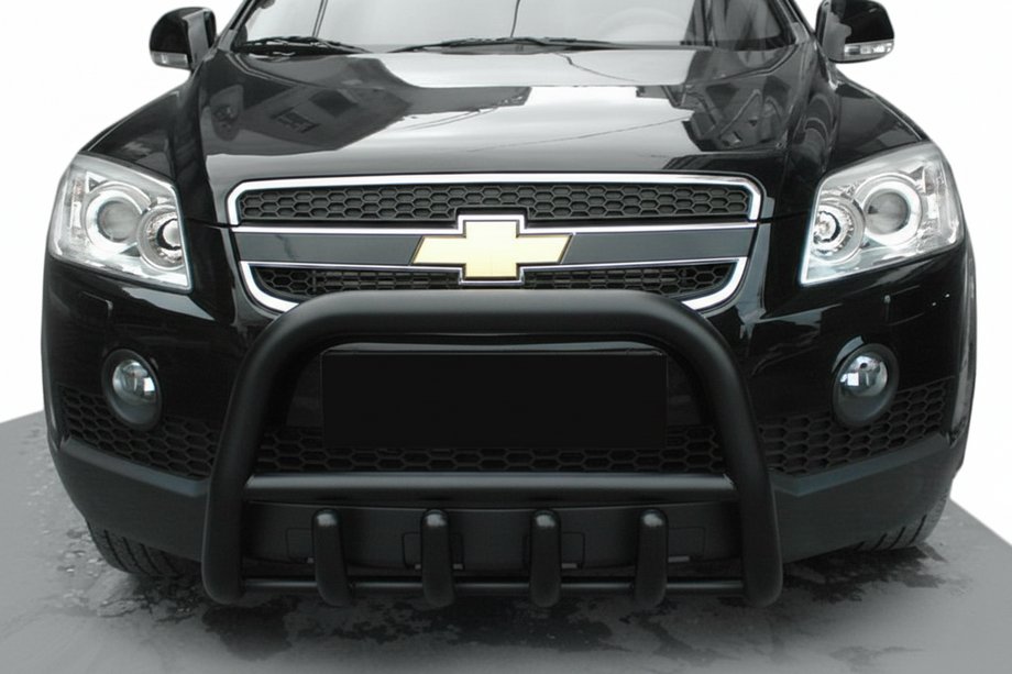 Chevrolet Captiva 2006-2019 Frontbügel QT006 Schwarz (Edelstahl) Image