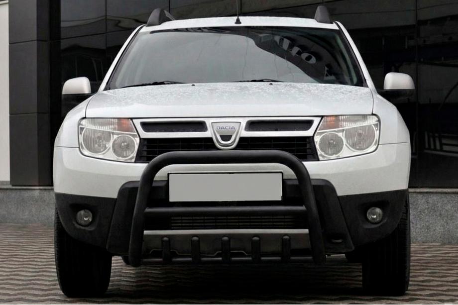 Renault Duster 2008–2017 Frontbügel ohne Schriftzug QT006 Schwarz (Edelstahl) Image