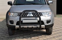 Mitsubishi L200 2006-2015 Frontbügel QT007 Schwarz (Edelstahl) Foto 3