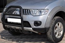 Mitsubishi L200 2006-2015 Frontbügel QT007 Schwarz (Edelstahl) Foto 1