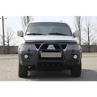 Frontbügel QT007 Schwarz (Edelstahl) Mitsubishi Pajero Sport 1996-2007 Foto 3