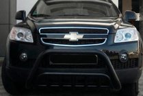 Chevrolet Captiva 2006-2019 Frontbügel WT002 Schwarz (Edelstahl) Foto 3