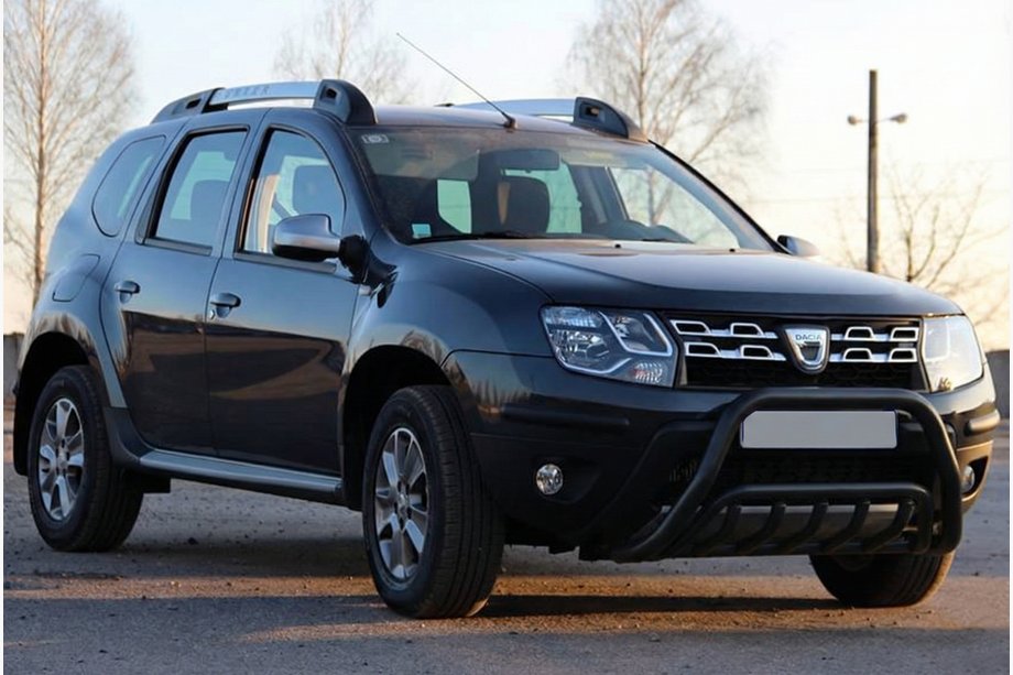 Renault Duster 2008–2017 Frontbügel WT002 Schwarz (Edelstahl) Image