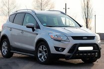 Ford Kuga 2008-2013 Frontbügel WT002 Schwarz (Edelstahl) Foto 3