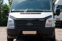 Ford Transit 2000–2014 Frontbügel WT002 Schwarz (2006-2014, Edelstahl) Foto 2