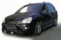 Kia Carens 1999-2012 Frontbügel WT002 Schwarz (Edelstahl) Foto 1
