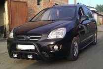 Kia Carens 1999-2012 Frontbügel WT002 Schwarz (Edelstahl) Foto 2