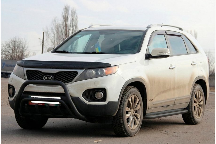 Kia Sorento II XM 2009-2014 Frontbügel WT002/2 Schwarz (Edelstahl) Image