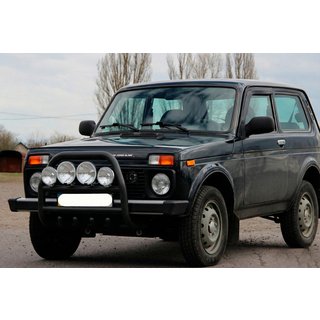 Frontbügel QT007 Schwarz (Edelstahl) Lada Niva та Urban 1977- Foto 4