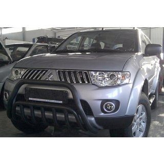 Frontschutzbügel WT002 Schwarz (Edelstahl) Mitsubishi Pajero Sport 2008-2015 Foto 3