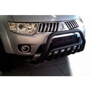 Frontschutzbügel WT002 Schwarz (Edelstahl) Mitsubishi Pajero Sport 2008-2015 Foto 4