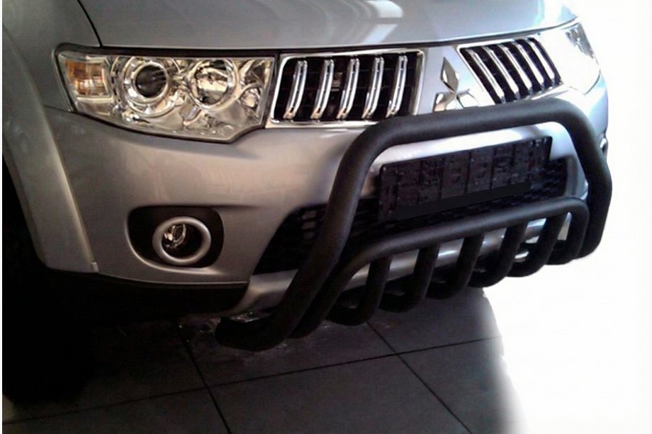 Mitsubishi Pajero Sport 2008-2015 Frontschutzbügel WT002 Schwarz (Edelstahl) Foto 4