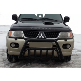 Frontbügel WT002 Schwarz (Edelstahl) Mitsubishi Pajero Sport 1996-2007