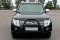 Mitsubishi Pajero Wagon IV 2006-2021 Frontbügel QT007 Schwarz (Edelstahl) Foto 3