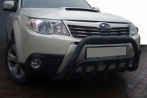 Subaru Forester 2008-2013 Frontbügel WT002 Schwarz (Edelstahl) Foto 1