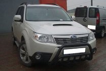 Subaru Forester 2008-2013 Frontbügel WT002 Schwarz (Edelstahl) Foto 3