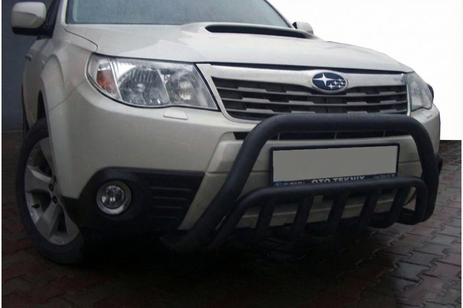 Subaru Forester 2008-2013 Frontbügel WT002 Schwarz (Edelstahl) Image