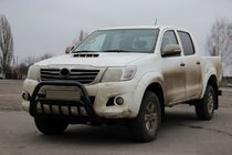 Toyota Hilux 2006-2015 Frontbügel WT002 Schwarz (Edelstahl) Foto 3