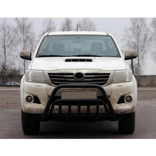 Frontbügel WT002 Schwarz (Edelstahl) Toyota Hilux 2006-2015 Foto 1