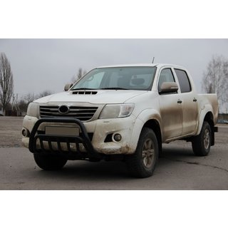 Frontbügel WT002 Schwarz (Edelstahl) Toyota Hilux 2006-2015 Foto 3
