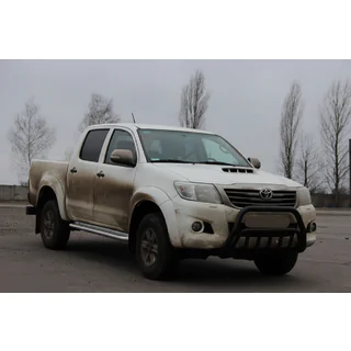 Frontbügel WT002 Schwarz (Edelstahl) Toyota Hilux 2006-2015 Foto 2