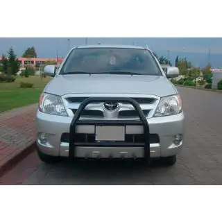 Frontbügel QT007 Schwarz (Edelstahl) Toyota Hilux 2006-2015 Foto 1