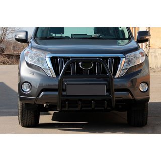 Frontbügel QT007 Schwarz (Edelstahl) Toyota Land Cruiser Prado 150 2009-2023 Foto 1