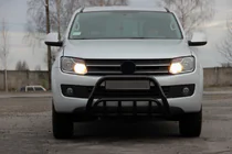 Volkswagen Amarok 2010-2022 Frontbügel WT002 Schwarz (Edelstahl) Foto 2