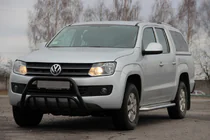 Volkswagen Amarok 2010-2022 Frontbügel WT002 Schwarz (Edelstahl) Foto 1