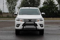 Toyota Hilux 2015- Frontschutzbügel QT008 Schwarz (Edelstahl) Foto 2