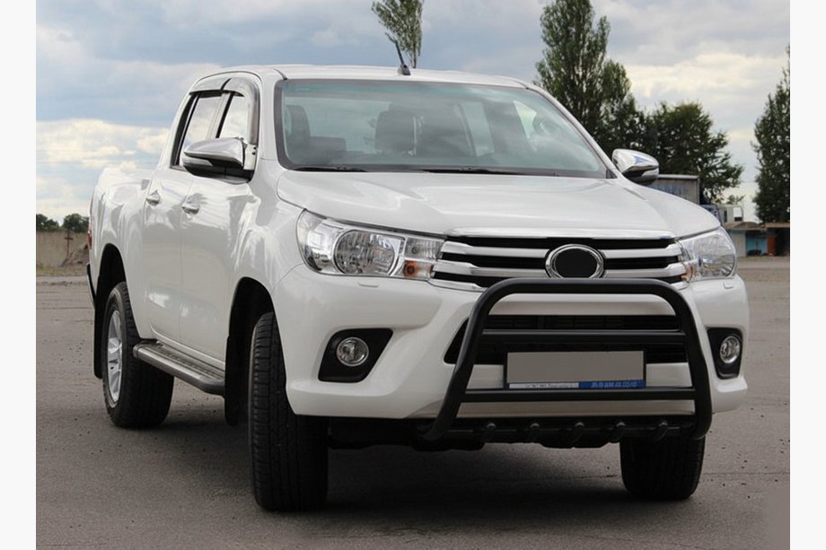 Toyota Hilux 2015- Frontschutz WT010 Schwarz (Edelstahl) Image