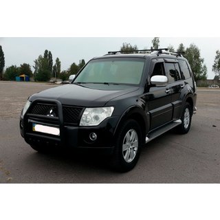 Frontbügel QT007 Schwarz (Edelstahl) Mitsubishi Pajero Wagon III 1999-2006 Foto 2