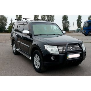 Frontbügel QT007 Schwarz (Edelstahl) Mitsubishi Pajero Wagon III 1999-2006 Foto 1