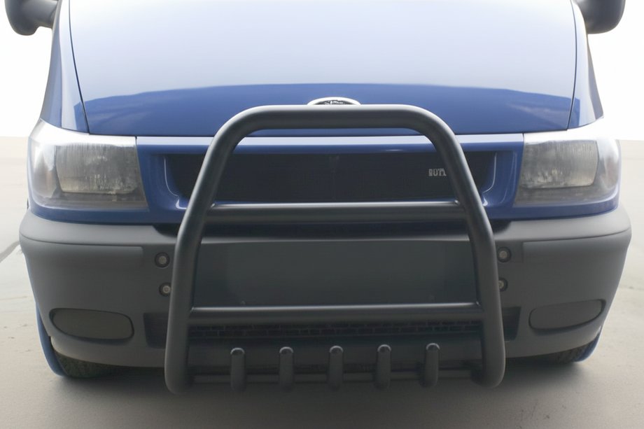 Ford Transit 2000–2014 Frontbügel QT007 Schwarz (2000-2006, Edelstahl) Image