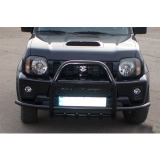 Frontbügel QT007-Exclusive Black (mit Schriftzug, Edelstahl) Suzuki Jimny 1998-2018 Foto 3