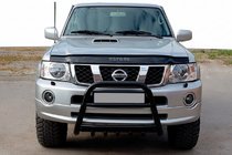 Nissan Patrol Y61 1997-2011 Frontbügel QT007 Schwarz (Edelstahl) Foto 1