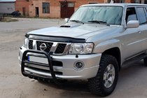 Nissan Patrol Y61 1997-2011 Frontbügel QT007 Schwarz (Edelstahl) Foto 2