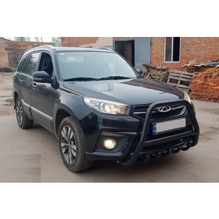 Frontbügel WT009 Schwarz (Edelstahl) Chery Tiggo 3 2005- Foto 2