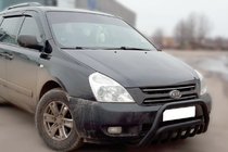 Kia Carnival 2002-2013 Frontbügel WT002 Schwarz (2006-2013, Edelstahl) Foto 2