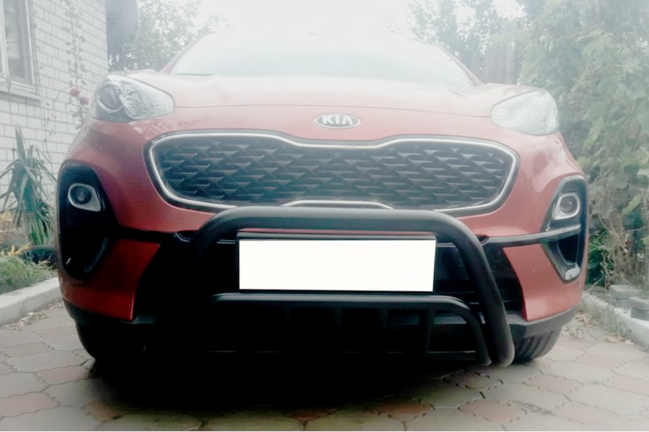 Kia Sportage 2015-2021 Frontbügel WT002 Schwarz (Edelstahl) Image