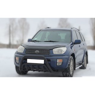 Frontbügel WT002 Schwarz (Edelstahl) Toyota Rav 4 2001-2005 Foto 2
